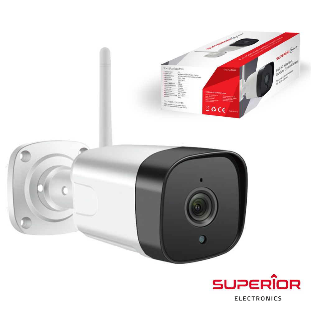 Câmara exterior WIFI IP FULL HD c/ visão noturna IP66